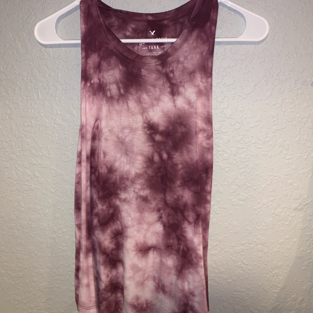 Tie dye american eagle tank!